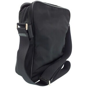 Prada saffiano bag Tessuto Leather messenger Crossbody Black Nero